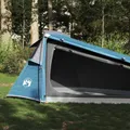 Campingzelt Tunnelzelt 2 Personen Blau 243x165x96cm wasserdicht mit Tragetasche