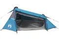 Campingzelt Tunnelzelt 2 Personen Blau 243x165x96cm wasserdicht mit Tragetasche
