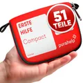 Mini Erste Hilfe Set - Kompakt & Leicht - 51 Teile für Reisen, Outdoor, Camping, Fahrrad - Reiseapotheke Erste Hilfe Set Outdoor Erste Hilfe Set Kinder Erste Hilfe Set Fahrrad