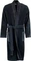 Cawö langer Bademantel Kimono Herren Design 823 Farbe lava (schwarz) S 46/48