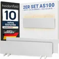 Heidenfeld Schimmel - Infrarotheizung 2er Set | Frostwächter - Schimmelentferner Wand & Bad - Schimmel Heizung ohne Chemie - Schimmelschock - Schimmel Dry - Alternative zu Anti Schimmelspray & Farbe