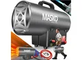MASKO® Gasheizgebläse Gasheizer Heizkanone Gasheizstrahler Bauheizer Gas Heizgerät heizstrahler Heißluftgenerator inkl. Gasschlauch & Druckminderer Heizgebläse für handelsübliche Gasflaschen