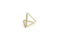partydeco Tischkartenhalter, Metall, Tischkartenhalter Dreieck 2,3cm Metall gold, 10 Stück