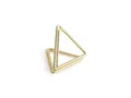 PartyDeco Tischkartenständer, goldene Dreiecke, 23 cm, 1 Packung, 10 Stück