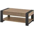 Livetastic Couchtisch, Schwarz, Eiche Artisan, Holzwerkstoff, 1 Schublade(n) Schubladen, rechteckig, eckig, 60x42x108 cm, Stauraum, Wohnzimmer, Wohnzimmertische, Couchtische, Couchtische mit Stauraum