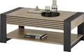 Couchtisch - 107 x 60 cm - Anthrazit - Viking Eiche Nachbildung - mit Schublade