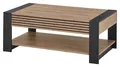Couchtisch Wohnzimmertisch mit Schublade Ablage Anthrazit Viking Eiche Dekor