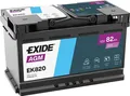 Exide EK820 Start-Stop AGM 12V 82Ah 800A Autobatterie inkl. 7,50 € Pfand