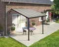 Palram-Canopia Terrassenüberdachung Feria 3x3 anthrazit TxB 295x305cm 8mm HKP