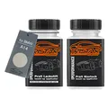 TRISTARcolor Autolack Lackstift Set für BMW A14 Mineralsilber Metallic Basislack Klarlack je 50ml