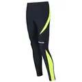 Airtracks Damen Laufhose Lang Pro Jogginghose Trainingshose Jogginghose Fitnesshose Leggings Fahrradhose - schwarz-neon - XL - Damen