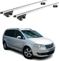 Dachträger Grundtäger für VW Touran 1T 5T 2003-2025 5 tür 90kg Alu Silber 2x ABE