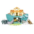 Die große Arche Noah / The Great Ark mit Figuren, aus Holz von Le Toy Van (TV259