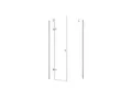 Glaszentrum Hagen Eckdusche GZH 80x80x195 cm Hestia Duschkabine inkl. Tasse, BxT: 80x80 cm, ESG Glas