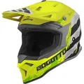 Bogotto V337 Wild-Ride Crosshelm, schwarz-weiss-gelb, Größe XL für Männer