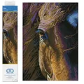 DIAMOND DOTZ 2592175 Original 5D Diamond Painting Set, Braunes Pferd, DIY Diamant-Malerei-Kit mit runden Glitzersteinen, ab 12 Jahren, Intermediate, Star