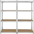 Juskys 2er Set Lagerregal Easy 160 x 80 x 40 cm
