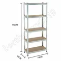 Schwerlastregal 75/90/100 cm breit Speisekammer Regal Lagerregale Kellerregal