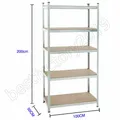 Schwerlastregal 75/90/100 cm breit Speisekammer Regal Lagerregale Kellerregal