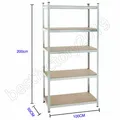 Steckregal Höhe 170, 180, 200 cm Lagerregal Metallregal Kellerregal Regalsysteme