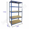 Steckregal Höhe 170, 180, 200 cm Lagerregal Metallregal Kellerregal Regalsysteme