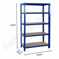 Steckregal Höhe 170, 180, 200 cm Lagerregal Metallregal Kellerregal Regalsysteme