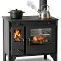 Küchenofen Holzherd R ECO INOX mit Edelstahlbackofen, rechte Version