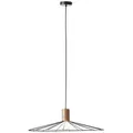 Brilliant Pendelleuchte Manama holz dunkel/schwarz matt E27 max. 60W