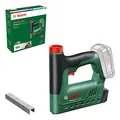 Bosch Akku-Tacker UniversalTacker 18V-14 (Tackern/heften in Weich-und Hartholz; für Klammern und Nägel, Schnellfeuermodus, 18 Volt System; mit 1000 Feindrahtklammern; ohne Akku)