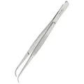 REMOS Pinzette mit Führungsstift, gebogen, geriffelt, 12.5 cm