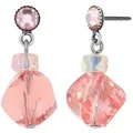 KONPLOTT Paar Ohrstecker Konplott Ohrstecker hängend Daily Desire pink Antik Silber Ohrringe