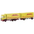 Modelleisenbahn-Straße Minis by Lemke LC4607 N LKW Modell MAN F90 3-achs Koffer-Hängerzug DHL