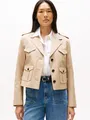 Kurzblazer "COTTON REGULAR LADY JACKET", Gr. 34, Beige