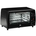 Mini Backofen 10 L 750W Elektrobackofen mit Temperatur bis zu 230 ℃ Schwarz