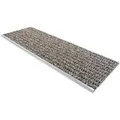 Karat Sicherheits-Stufenauflage Stufenmatte mit Alu-Schiene Braun 24 x 60 cm