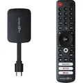 waipu.tv 4K Stick Inkl. Fernbedienung WP-ATV-001 WLAN HDMI 4K HDR Schwarz