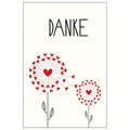 10 Stück Premium Dankeskarten (Klappkarten) mit Umschlägen, Danke, Dankeschön, Karten, Dankekarten, Hochzeit, Geburt, Baby, Taufe, Abschied, Geburtstag, Jubiläum