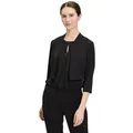 Vera Mont Sweatjacke Vera Mont Bolero-Jacke figurbetont Nahtführung schwarz 38
