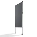 Senkrechtmarkise Klemmmarkise Sichtschutz Balkon Rollo 100 x 310 cm B-WARE