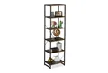 relaxdays Standregal mit 6 Ebene, Industrial-Schwarz