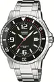 CASIO TIMELESS COLLECTION Quarzuhr MTD-1053D-1AVES, Armbanduhr, Herrenuhr, Datum, bis 20 bar wasserdicht, Edelstahlarmband