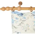 SN DECO GROUP Gardinenstange Filigrano, 1-läufig, Fixmaß, mit Bohren, verschraubt, Holzwerkstoff, 28 mm, Holz, verschiedene Längen und Farben, Komplettset braun 140 cm