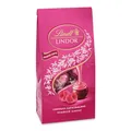 Lindt Schokolade LINDOR Kugeln Himbeere | 137 g Beutel | ca. 10 Kugeln Vollmilchschokolade mit zartschmelzender Himbeer-Füllung | Pralinen-Geschenk | Schokoladen-Geschenk