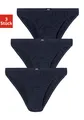 H.I.S Slip "Minislip", (Packung, 3 St.), aus weichem Baumwoll-Stretch, Gr. S, navy
