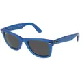 Ray-Ban 0RB2140 WAYFARER Unisex-Sonnenbrille Vollrand Eckig Acetat-Gestell, blau