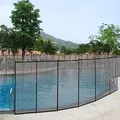 DREAMADE Poolzaun, Gartenzaun Schutzzaun Poolschutzaun Faltbar, Teichzaun 360 x 125 cm, Pool Zaun, Zubehör für Pool, Schwarz