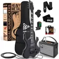 Pyle E Gitarre – Electric Guitar Set – E Gitarre Set mit Elektrische Gitarre, E-Gitarre Verstärker, Gitarren Tasche, Saiten, Gurt, Stimmgerät...