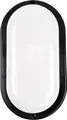 LUXULA LED-Kellerleuchte, 12W, EEK: F, 1080lm, CCT, IP54, schwarz