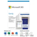 Microsoft 365 Family | 6 Nutzer | Mehrere PCs/Macs, Tablets und mobile Geräte | 1 Jahresabonnement |Box