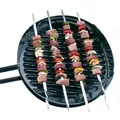 6-teiliges Set massiver Edelstahlspieße - Länge 50-60 cm, ideal für Schaschlik und Grillen, passend für Gussgrillplatten